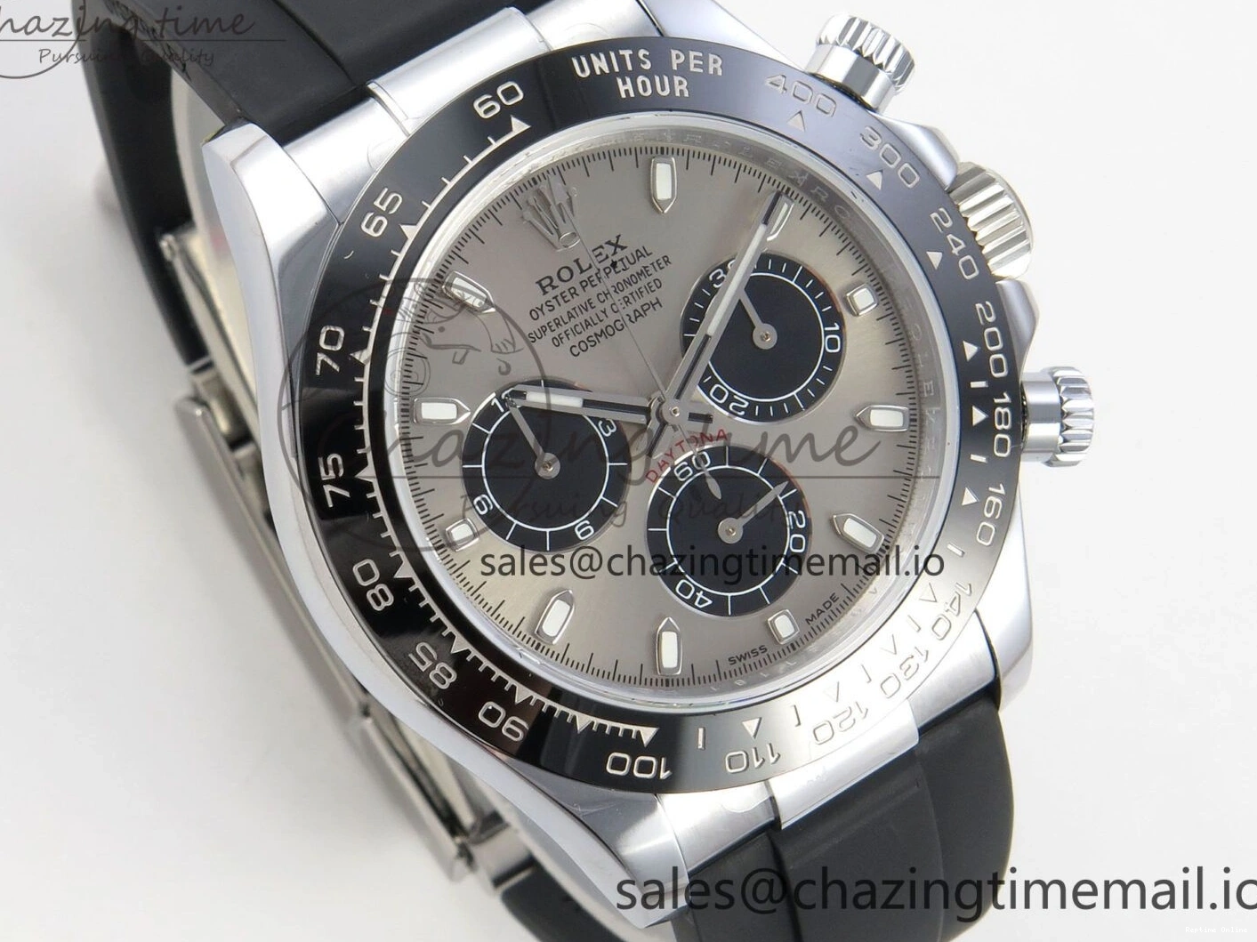 0405 Daytona 116519 QF 1:1 Best Edition Grey Black Dial on Oysterflex Strap SH4130 V11（Gain Weight） EasyMatch 172